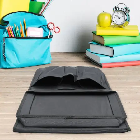 Sofa Arm Rest Hanging Storage Bag, Storage Bag for Sofa Ideal for Sorting Magazines iPad Books (Black) ( black, Standard ).