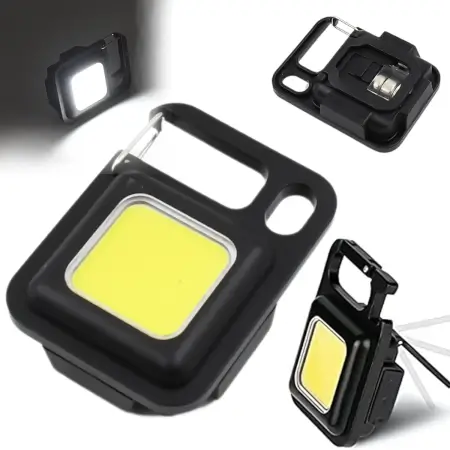 LED Battery Operated Keychain Flashlight with COB Light & Bottle Opener ( default, Standard ).