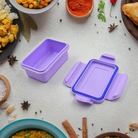 Lunch Box Plastic with steel plate, small lunch box High Quality Box For Kids School Customized Plastic Lunch Box for Girls & Boy ( default, SMALL ).
