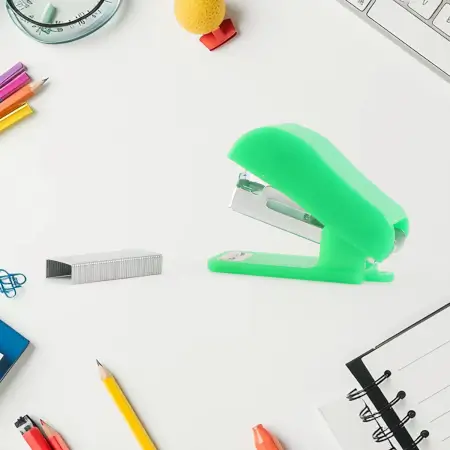 Mini stapler with 1 strip of staples 1 set compact stapler with single pin box - Durable Plastic, Compact Mini Size ( default, OS ).