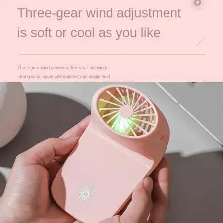 Portable Mobile Phone Holder Fan Personal Fan Multi- Function Fan Handheld Charging Fan (Battery Not Include) ( default, Standard ).