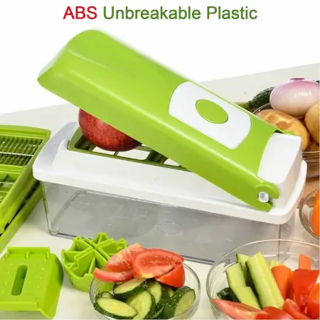 Kitchen Multipurpose 13-in-1 Vegetable & Fruit Chopper Cutter Slicer, Dicer, Grater & More ( default, Standard ).