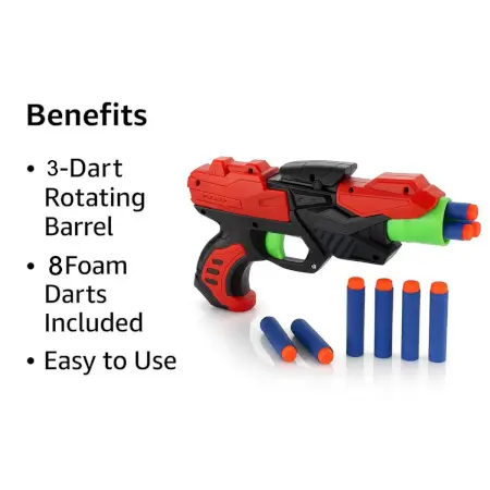 X Launcher Soft Bullet Dart Gun Toy for Kids Set ( default, OS )
