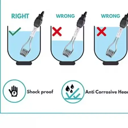 Stainless Steel Immersion Heater Rod – 2000W Waterproof ( default, OS )