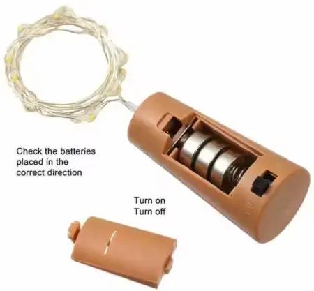 Artificial Bonsai Plant with Cork Light – Home & Office Decorative Plastic Plant. ( default, Free Size )