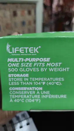 Biodegradable Food Grade Disposable Hand Gloves | Transparent & Disposable Gloves( 500 Pec In 1 Box) ( default, Standard )