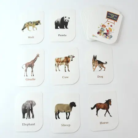 KidKraft 32-Piece Animal Flash Cards Set – Educational Learning for Toddlers & Kids ( default, OS )