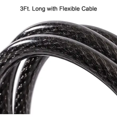 Heavy Duty Multi-Purpose Plastic Combination Lock for Helmet, Bicycles, and More ( default, Standard ).