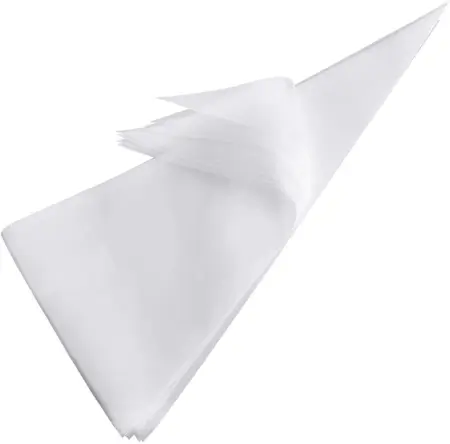 Krifton 100 pcs Pastry Cake Icing Piping Decorating Bags Anti Burst Icing Bags for Cream Frosting, Cakes and Cookies Decoration (26 X 17 CM, Clear) - Pack of 100 ( default, Small )