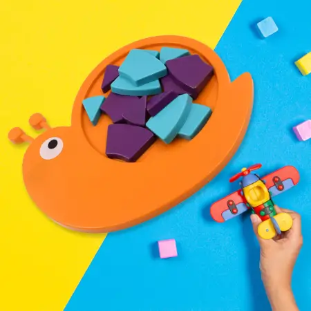 Toys Snail Puzzle Kids, Mini Travel Puzzle Games & Pre School Toys Develops Motor & Reasoning Skills STEM Educational Toy, Birthday Gifts 3 - 6 Year kids, Brain Games for Kids, Building Block