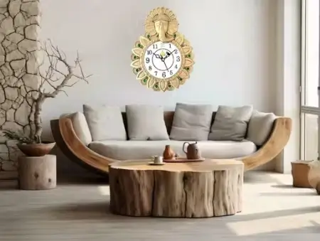 Stylish Wall Clock | Analog Plastic Wall Clock for Home & Gifting, 22 x 22 cm. ( silver, Standard )