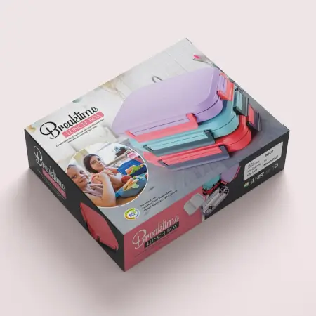 Lunch Box Plastic with steel plate, small lunch box High Quality Box For Kids School Customized Plastic Lunch Box for Girls & Boy ( default, SMALL ).