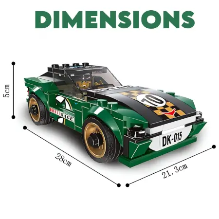 10-in-1 Racing Car Building Blocks Set | 195+ PCS STEM Construction Kit | DIY Educational Engineering Toy for Kids Ages 6+ Boys & Girls ( Green) ( green, Standard )