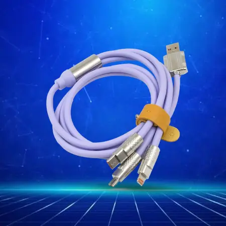 3-in-1 Multi USB Fast Charging Cable Type-C, Micro USB & iPhone ( default, Standard ).