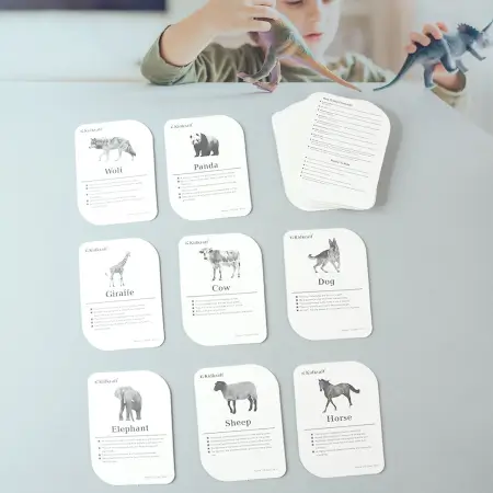 KidKraft 32-Piece Animal Flash Cards Set – Educational Learning for Toddlers & Kids ( default, OS )
