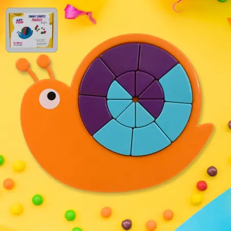 Toys Snail Puzzle Kids, Mini Travel Puzzle Games & Pre School Toys Develops Motor & Reasoning Skills STEM Educational Toy, Birthday Gifts 3 - 6 Year kids, Brain Games for Kids, Building Block