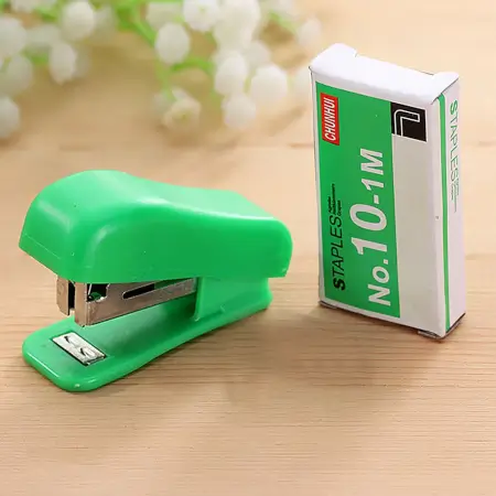 Mini stapler with 1 strip of staples 1 set compact stapler with single pin box - Durable Plastic, Compact Mini Size ( default, OS ).