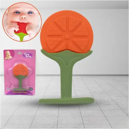Silicone Fruit Shape Teether Toy Food Grade Silicon Teether Use For Baby / Toddlers / Infants / Children ( default, Standard ).