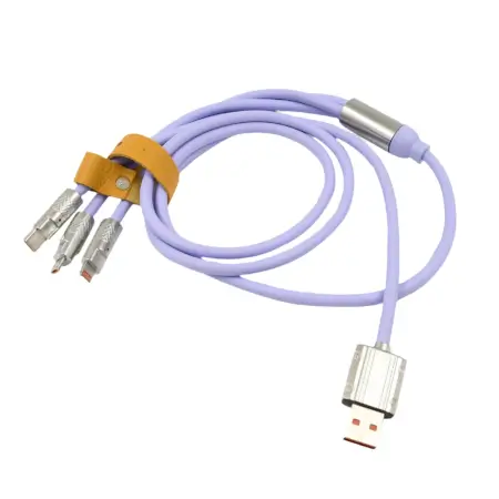 3-in-1 Multi USB Fast Charging Cable Type-C, Micro USB & iPhone ( default, Standard ).