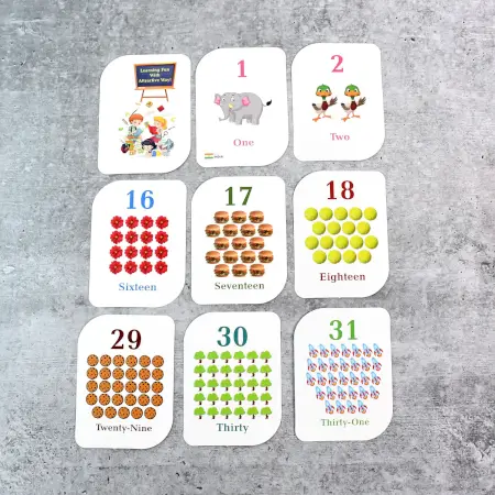 KidKraft Early Learner 32-Piece Number Flashcard Set – Educational Math Cards for Toddlers & Preschoolers ( default, OS )