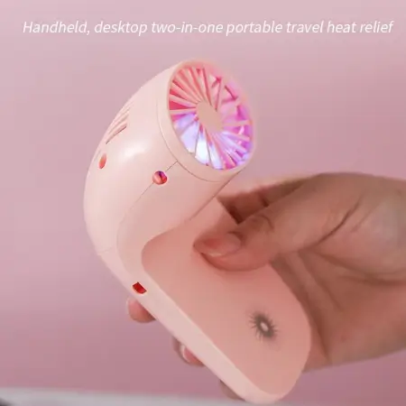 Portable Mobile Phone Holder Fan Personal Fan Multi- Function Fan Handheld Charging Fan (Battery Not Include) ( default, Standard ).