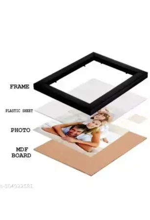 Shiva Parvati with Ganesh Ji Photo Frame | Shiv Parivar Golden Frame | Wall Hanging & Gift | 6 x 8 Inches. ( default, Standard )