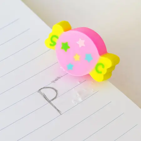 Fun candy design pencil set with accessories 1 set stationery combo - Durable Plastic, Compact Mini Size ( default, OS ).